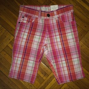 Girls plaid shorts